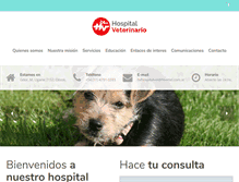 Tablet Screenshot of hvhospitalveterinario.com